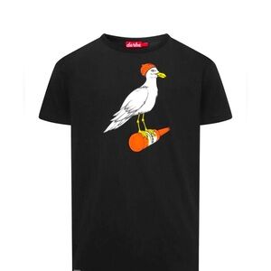 Gull" T-Shirt black by Derbe Hamburg. Street wear.